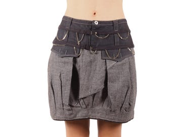 Vtg 1990's Marithe Francois Girbaud Extra High Waist Layered