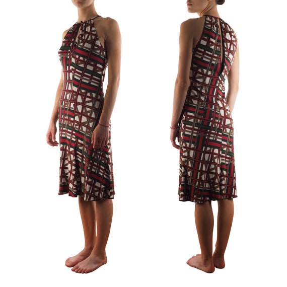 Gucci Patterned Dress Women's Red