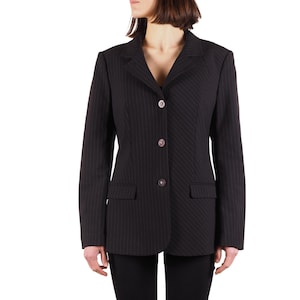 Versace Jeans Couture Blazer Jacket Vintage Women Black Size 30 / 44 Italy