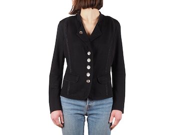 Chaqueta blazer vintage de Marithe Francois Girbaud para mujer, color negro, talla IT 44 / US 6