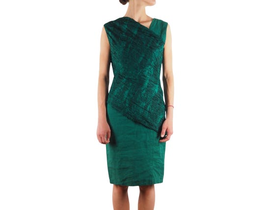 Gianni Versace Cocktail Dress Vintage Women Green Emerald Evening 70s 80s Rare - Etsy UK Gianni Versace Cocktail Dress Vintage Women Green Emerald Evening 70s 80s Rare - Etsy UK
