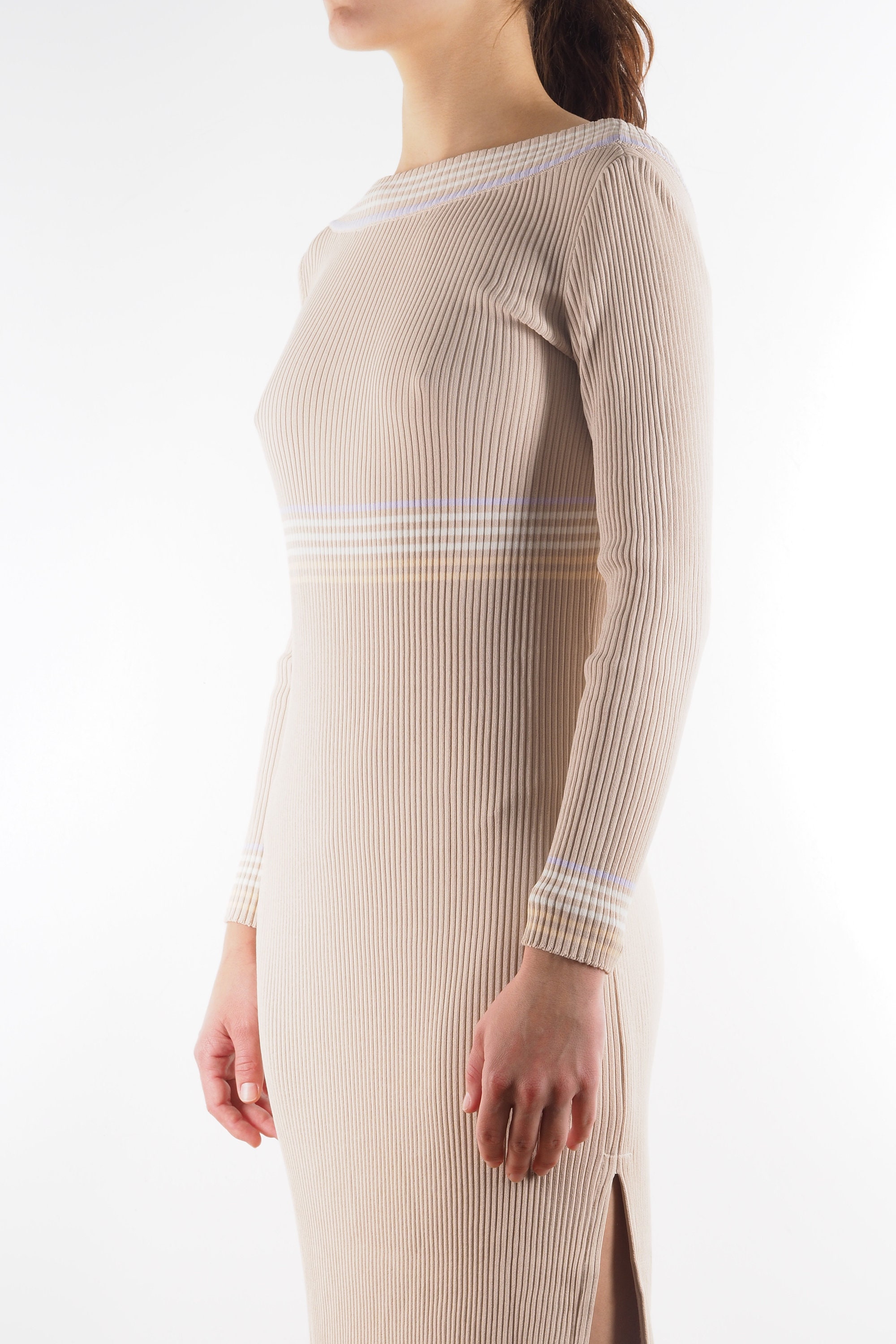 slinky knit dress Natori Palms Slinky Knit Halter Maxi Dress