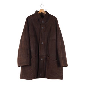 Yves Saint Laurent YSL Shearling Coat Leather Vintage Men’s Size 50 / 60