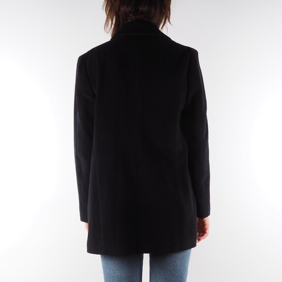 Jil Sander Vintage Women's Black Wool Angora Open Coat