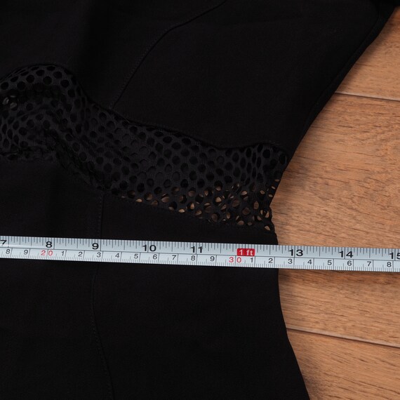 Thierry Mugler Vintage Sheer Black Long Mesh Dres… - image 10
