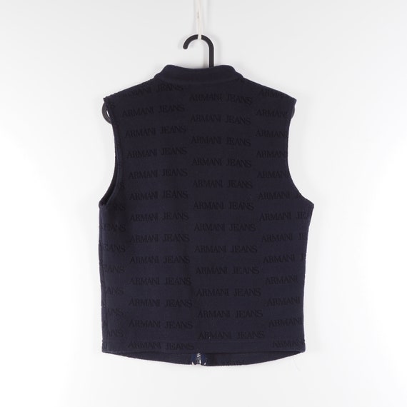 Armani Jeans Vintage Women Logo Fleece Vest Gilet… - image 5