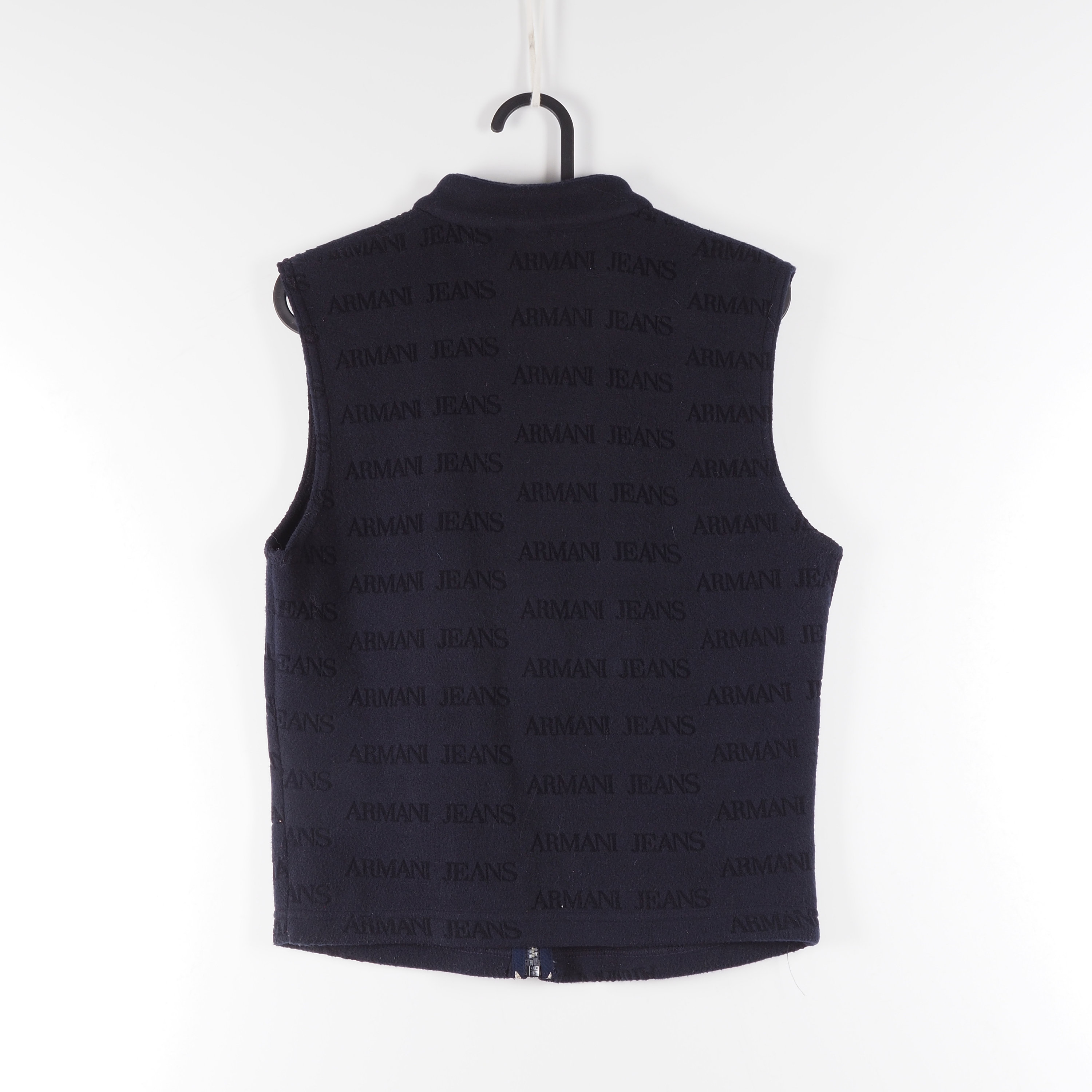 Armani Jeans Vest Gilet Vintage Women Logo Fleece US 6 / S Small
