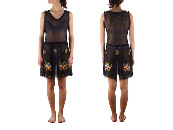 knee length dresses for ladies Printed mesh dress Moschino Jeans