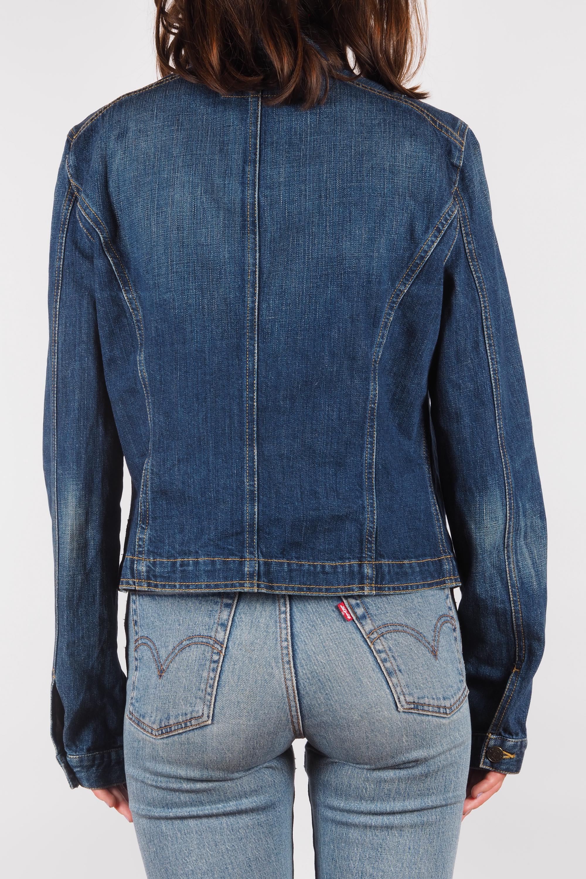 Armani Jeans Blue Indigo Series Denim Jacket Vintage Women's IT 48