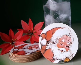 Vintage Santa Coasters