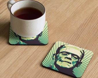 Frankenstein Cork-back Coaster