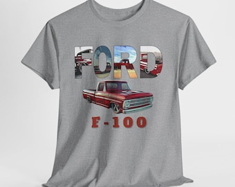 Ford-Truck-Shirt, Farm-Truck-Shirt, Vintage-T-Shirt, Oldtimer-Bekleidung, Shirt für Autoliebhaber