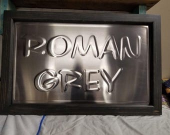 Family Name Sign, Wedding gift sign, Last Name Sign, Monogram Name Sign, Custom Metal Sign