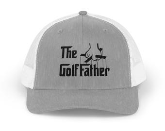 Golf Father Snapback Trucker Cap, Golf Hat, Dad Golf Gift, Father's Day Gift, Vintage Golf Cap, Golfing Accessories