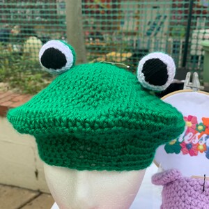 Gehäkelte Frosch Baskenmütze Erwachsene und Kinder Größe Hut