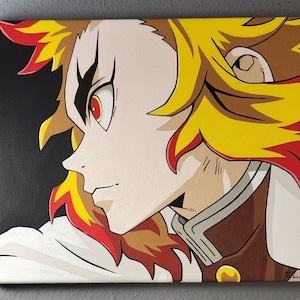 Anime inspired 11x14in canvas painting