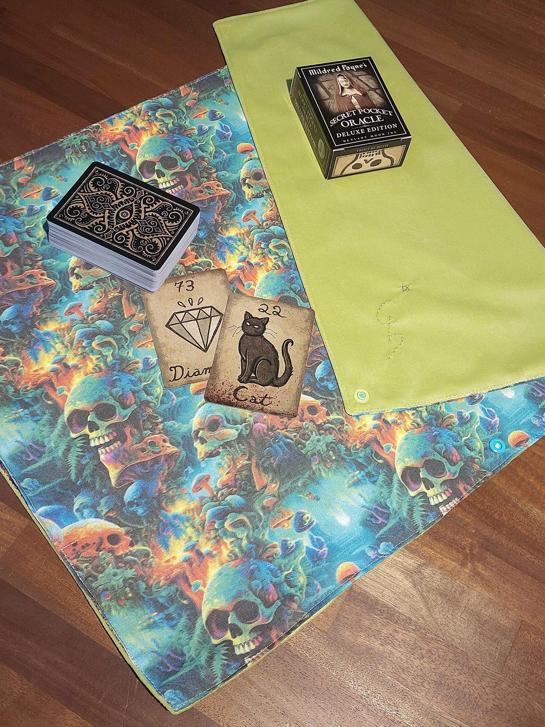 Portable Tarot, Oracle or Card Reading Mat With Secret Pocket ...