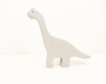 Brachiosaurus wooden toy, waldorf inspired wooden dinosaur toy, dino wooden toy for toddlers and kids, christmas birthday gift for kids dino