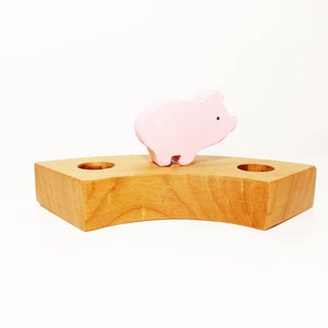 Gris födelsedagsringprydnad, ringprydnad, födelsedagsringprydnad, Nasse Waldorfprydnad, firande ring, Waldorfinspirerad födelsedag