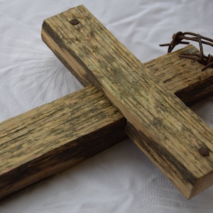 reclaimed wood cross, wooden cross, religious home decor, easter, reclaimed wood, home decor, christian decor, handcrafted wooden cross