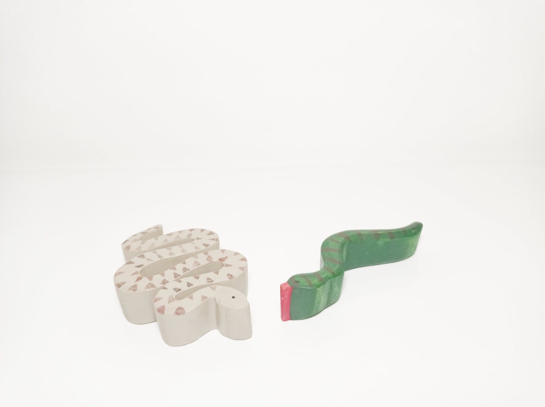 Snakes Wooden Toys, Waldorf Inspired Wooden Animals Toy Set, Wooden Snakes,  Christmas Gift for Kids, Sustainable Toy Set, Open Ended Play