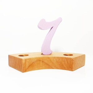 number seven birthday ring ornament, waldorf ring ornament, waldorf decoration number, birthday ring decoration, celebration birthday ring
