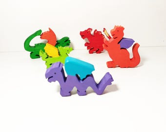Drachen Spielzeug aus Holz, Spielzeug Set,Drachen Set,Drachen,Spielset aus Holz,Drachen,Spielzeug aus Holz,Spielzeug aus Holz,Geschenk für Kinder,Drachen aus Holz