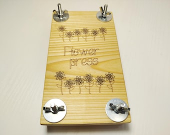 Flower press, drying flowers botanical press, portable plant press, herbarium, birthday gift, wedding bride gift, mothers day gift