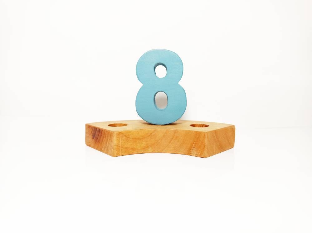 Number 8 Ring Ornament, Birthday Ring Ornament, Waldorf Ring Ornament ...