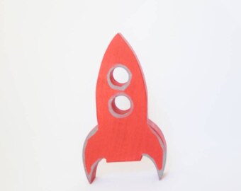 Rocket, spaceship wooden toy, waldorf toy, open ended play, spaceship toy, space, rocket ship wooden toy, gift for kids, nursery decor