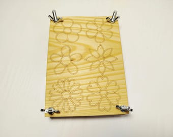 Flower press, drying flowers botanical press, portable plant press, herbarium, birthday gift, wedding bride gift, mothers day gift