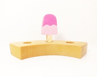 Eis-am-Stiel-Dekoration, Dekoration für die Weihnachtszeit, Waldorf Geburtstagsringe, Weihnachtsdeko, Weihnachtsdeko, Dekoration aus Holz