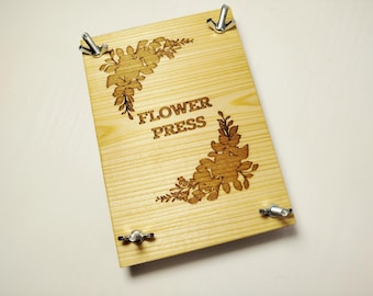 Flower press, drying flowers botanical press, portable plant press, herbarium, birthday gift, wedding bride gift, mothers day gift