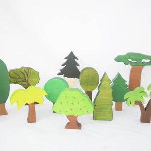 Bäume, Wald Spielzeug, Tannenbaum, Waldspielplatz, Waldspielszenen, phantasievolles Spiel, Waldorf Bäume, Geschenk für Kinder, Waldspielset, Rollenspiel