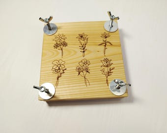 Flower press, drying flowers botanical press, portable plant press, herbarium, birthday gift, wedding bride gift, mothers day gift
