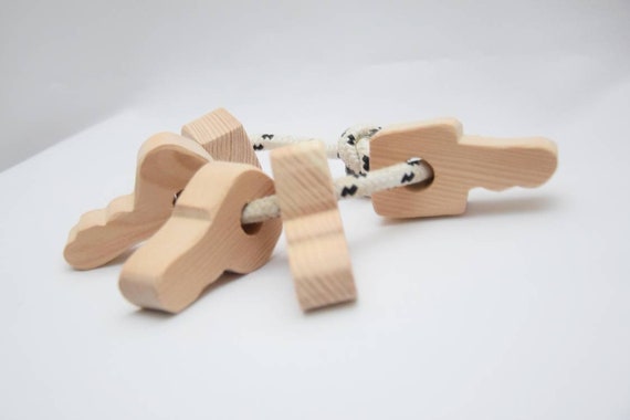 wooden toy keys