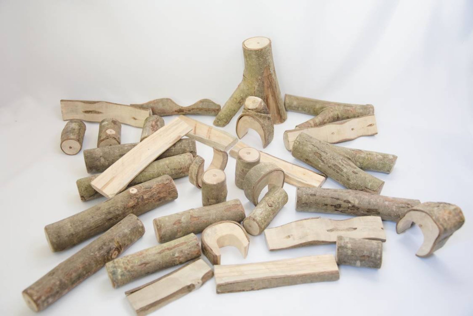 Natural Building Blocks Tree Building Blocks Montessori - Etsy