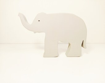 Elephant with trunk up wooden toy, waldorf inspired wooden toy, birthday and christmas gift for kids and toddlers, handmade wooden toys