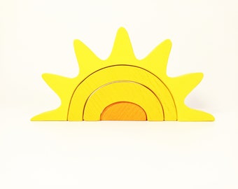 Spielzeug Set Sonne, Stapel Sonne, Stapel Sonne, Spielzeug Stapellicht, Spielzeug Ostern Geschenk für Kinder, phantasievolles offenes Spiel