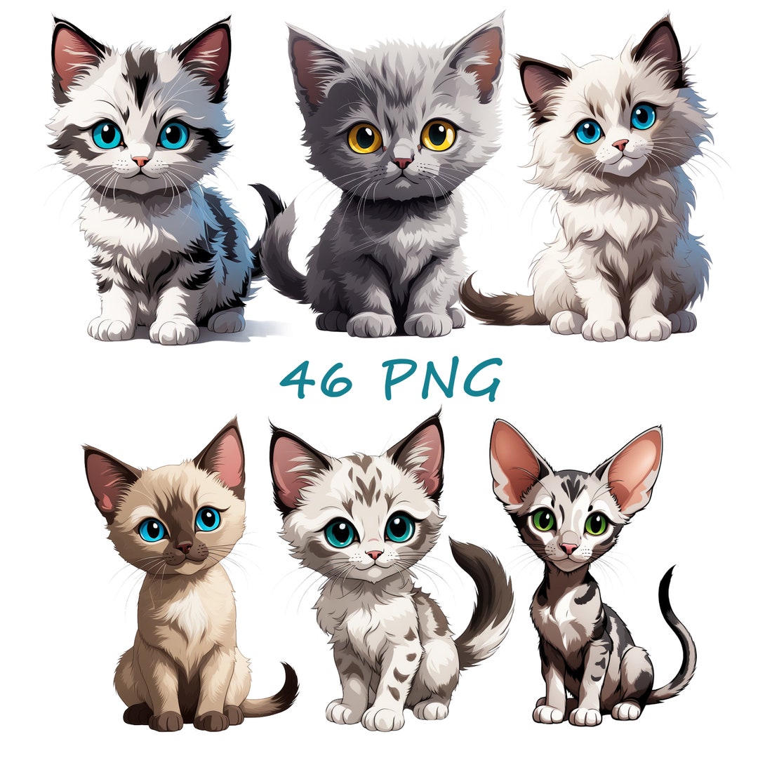 Cat Drawings, Popular Cat Breeds for Your Creativity and Printing ...