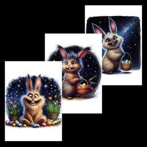 Images of a funny Easter bunny, images for your creativity, for printing on any objects, commercial use, 20 Jpeg zdjęcie 4