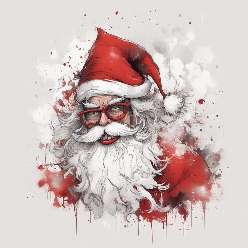 Verrückter Weihnachtsmann: Lustige Bilder entfesseln Sie das - Etsy.de
