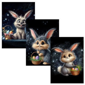 Images of a funny Easter bunny, images for your creativity, for printing on any objects, commercial use, 20 Jpeg zdjęcie 6