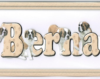 St Bernard 3D Dog Breed Greeting Card