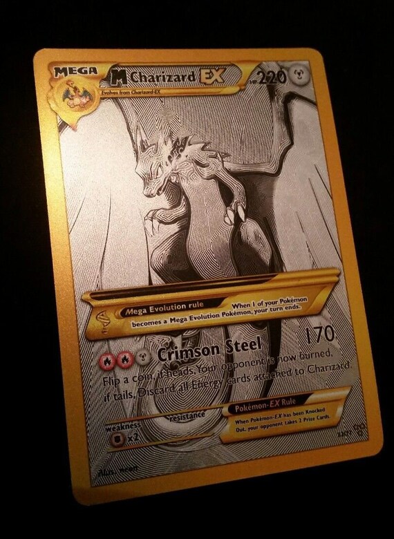 M Charizard Ex Full Art Secret Rare Limited Edition Custom Art Pokemon Card