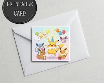 ピカチュウの誕生日カード - ポケモンの誕生日カード - デジタルの誕生