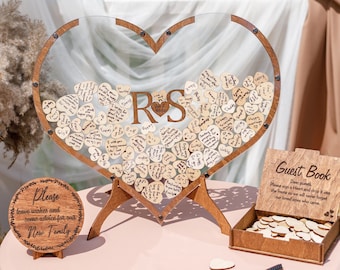 Wedding Guest Book Alternative For Ceremony Rustic  Guest Book Ideas Custom Wedding Sign Wedding Gift From Parents