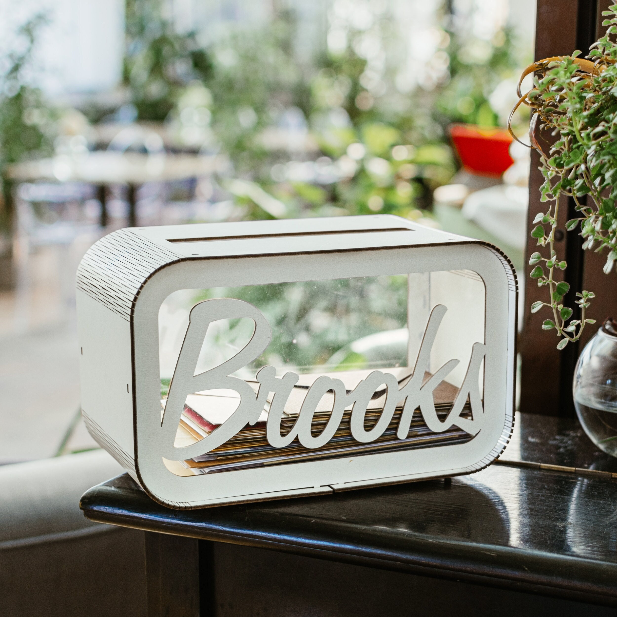 NCYP Scatola Per Biglietti In Vetro E Ottone 32cm | Con Serratura A Cuore | Per Matrimoni E Feste - Foto 7