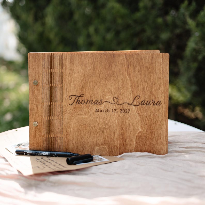 Personalized Photo Album, Custom Photo Book Scrapbook, Anniversary Gift ...