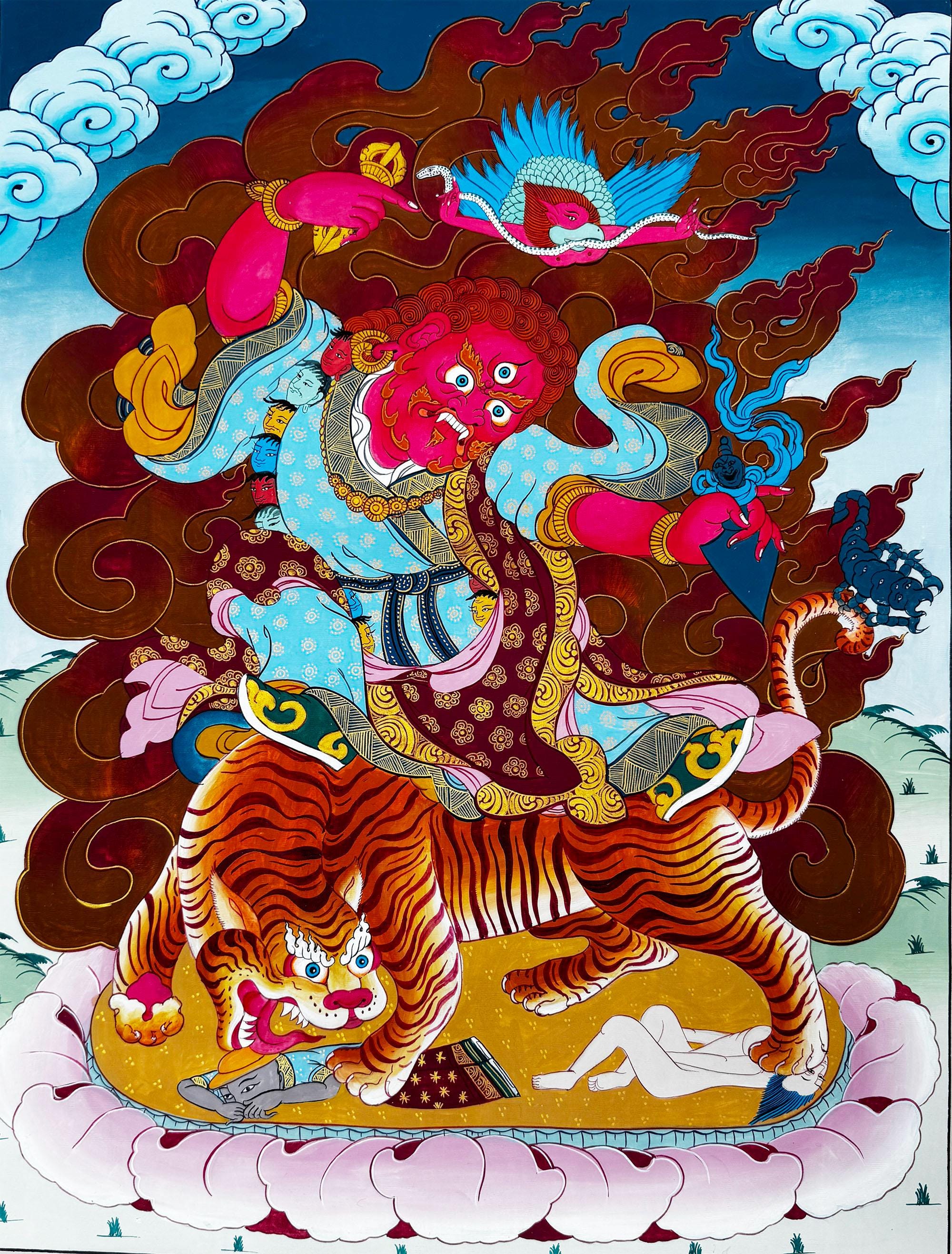 Thangka Tiger - Etsy